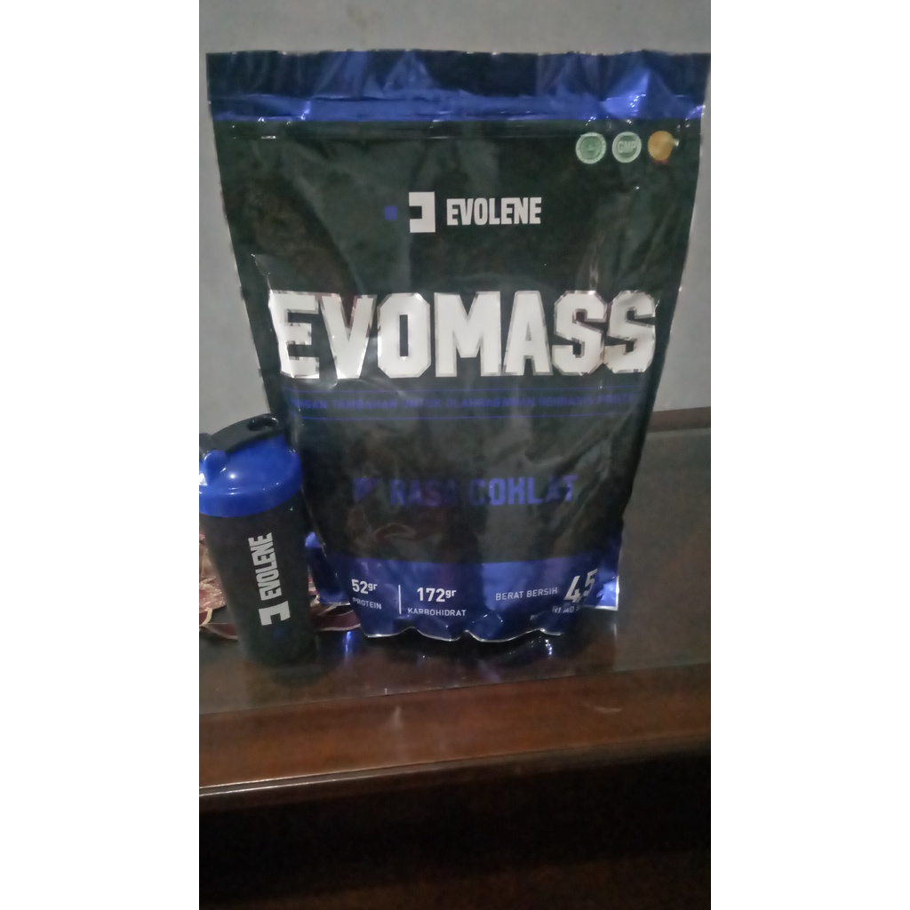 Evomass ORIGINAL Rasa Coklat terlaris-EvoMass 4.5Kg- Evomas 10 lbs-Evomas BPOM HALAL-Evomass susu ga