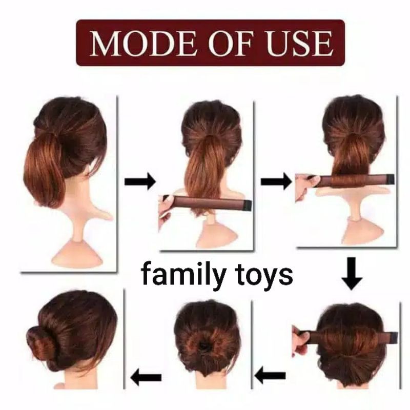 family games Magic Hair bun maker donut sanggul donat cepol hairdini