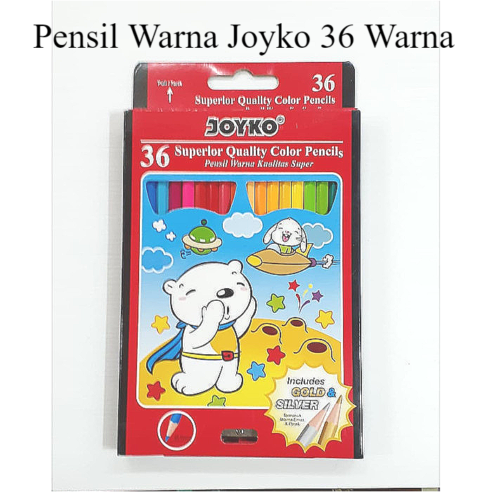 

PENSIL WARNA JOYKO 36 WARNA CP-36PB PANJANG | ATK