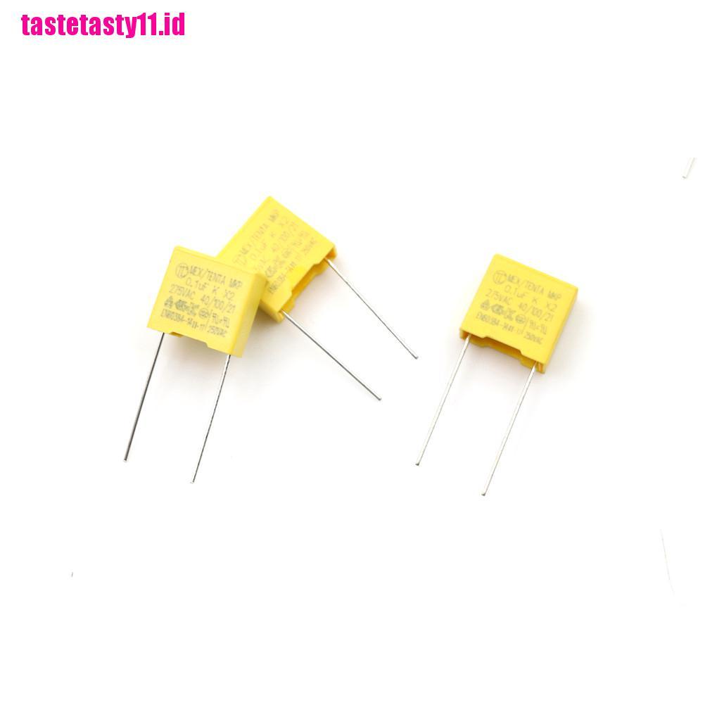 【TTID】20Pcs 0.1UF X2 104 100NF 275V 10mm Regulation DIP Polypropylene Film Capa