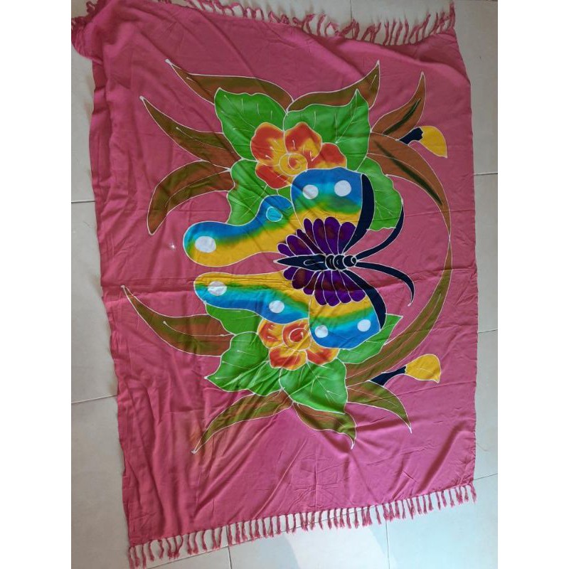 sarung pantai kain bali, tebal dn full colour, tdk luntur.dijamin