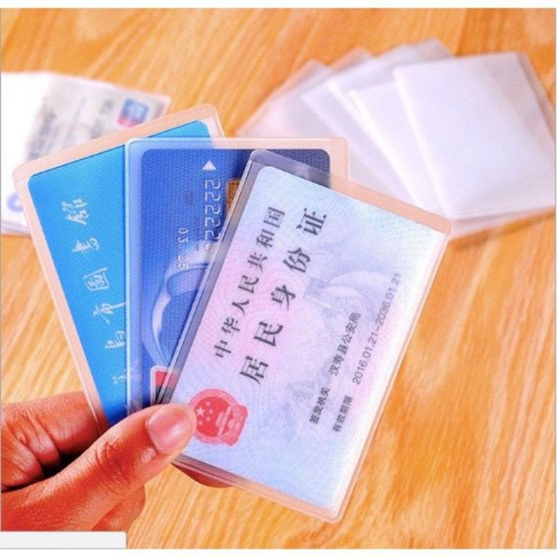 

Plastik Pelindung Kartu ATM SIM KTP Etoll Cover Plastic Card Praktis