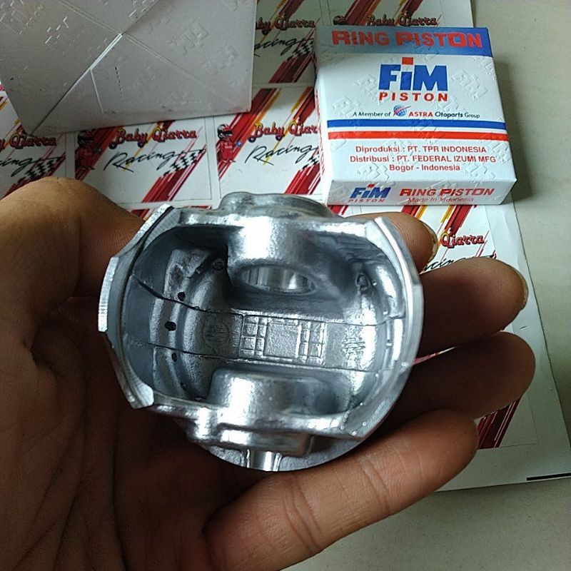 PISTON KIT SEHER RING PEN KLIP FIM 75 IZUMI RACING 57 57.5 58 58.5 59 PEN 14 JUPITER MX NMAX AEROX-4
