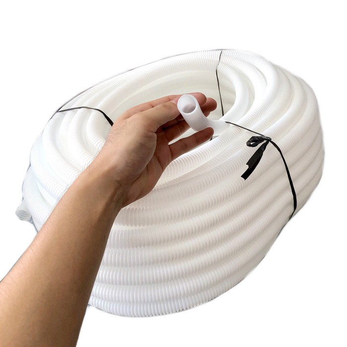 Selang FLEKSIBEL 5/8 " PUTIH Flexible Pipa Listrik PVC Pembuangan AC