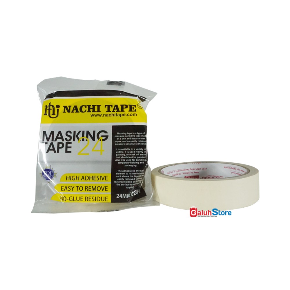 

Nachi Lakban Kertas / Masking Tape 24mm X 20m