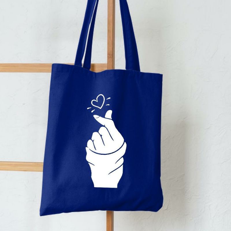 2021 TOTE TERBARU RESLETING TOTEBAG KPOP / TOTE BAG KPOP / KOREA / GOT7 / SEVENTEEN/ IKON/ ANIMAL / EXO TOTE UKURAN BESAR RESLETING KANVAS WARNA HITAM MARUN NAVY KREM