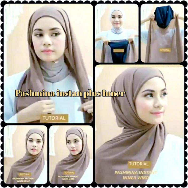 New pashmina  Inner Ciput Tali/PASHMINA 2IN1 INNER/ PASHMINA INNER CERUTY BABYDOLL TERBARU HARGA TERMURAH