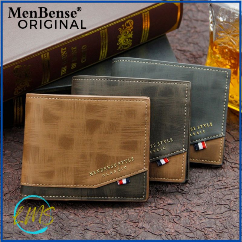 [Lms] Dompet Lipat Kulit Pria Branded MENBENSE ORIGINAL