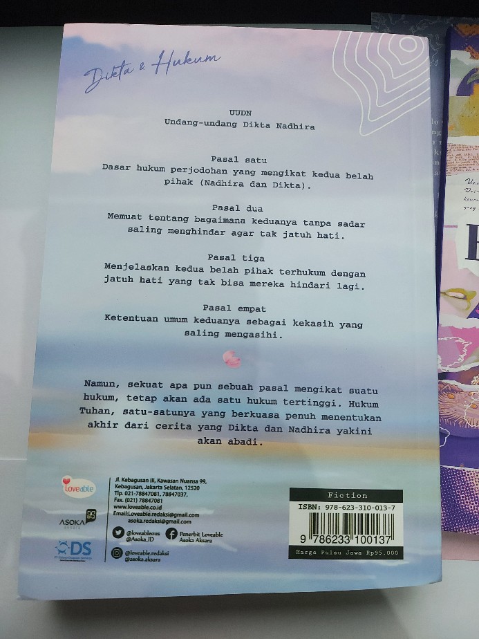 Novel Dikta Dan Hukum Karya Dhia An Farah Shopee Indonesia