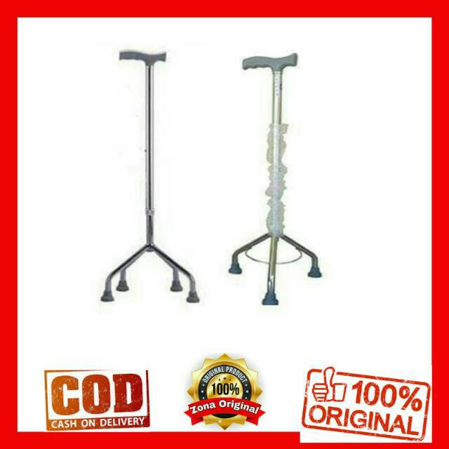 Tongkat 3 kaki / Kaki 4 / Kruk / Crutch Alat Bantu Jalan Kaki 3 / Kaki 4
