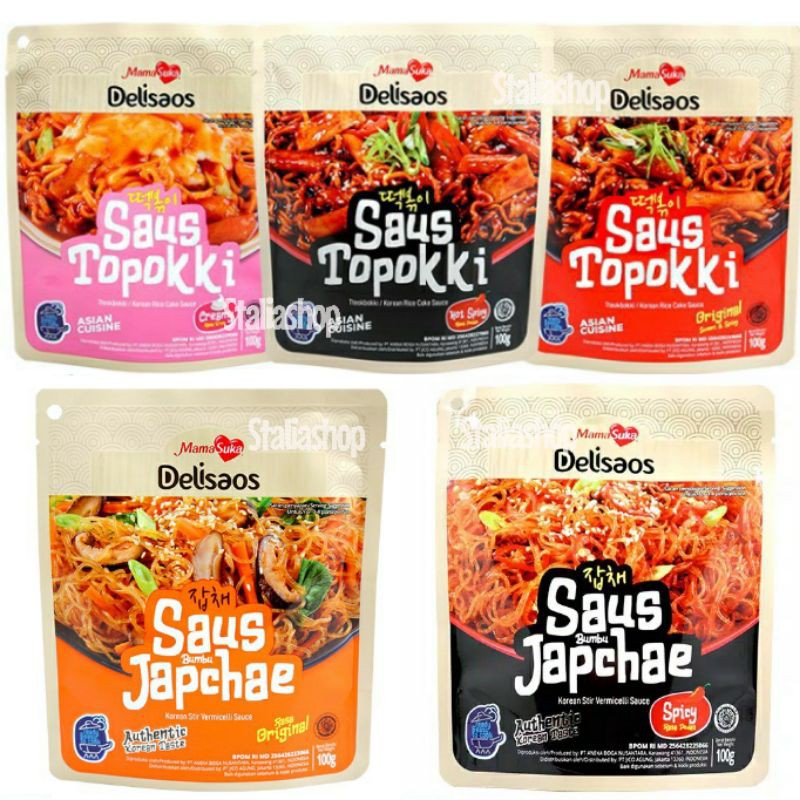 Mamasuka Saus Topokki Tteokbokki Saus Japchae 100gr Delisaos