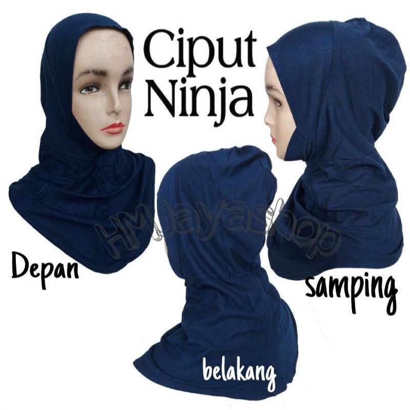 Ciput Ninja Dagu Inner Jilbab Ninja Anti Licin