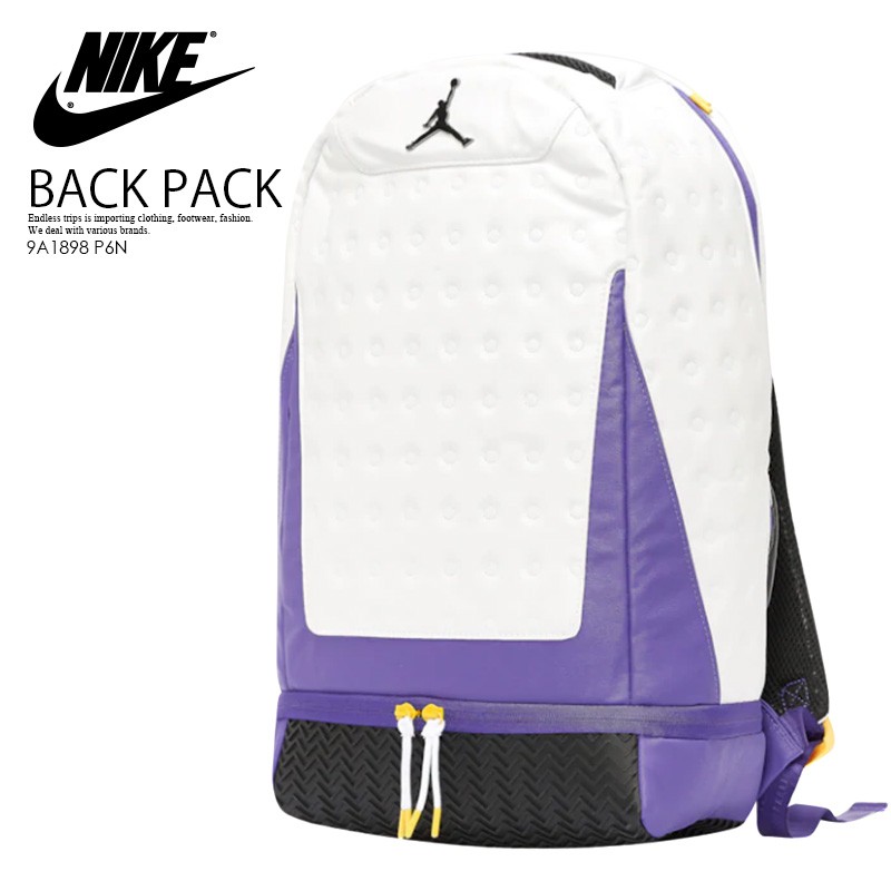 jordan retro 13 backpack white and gold