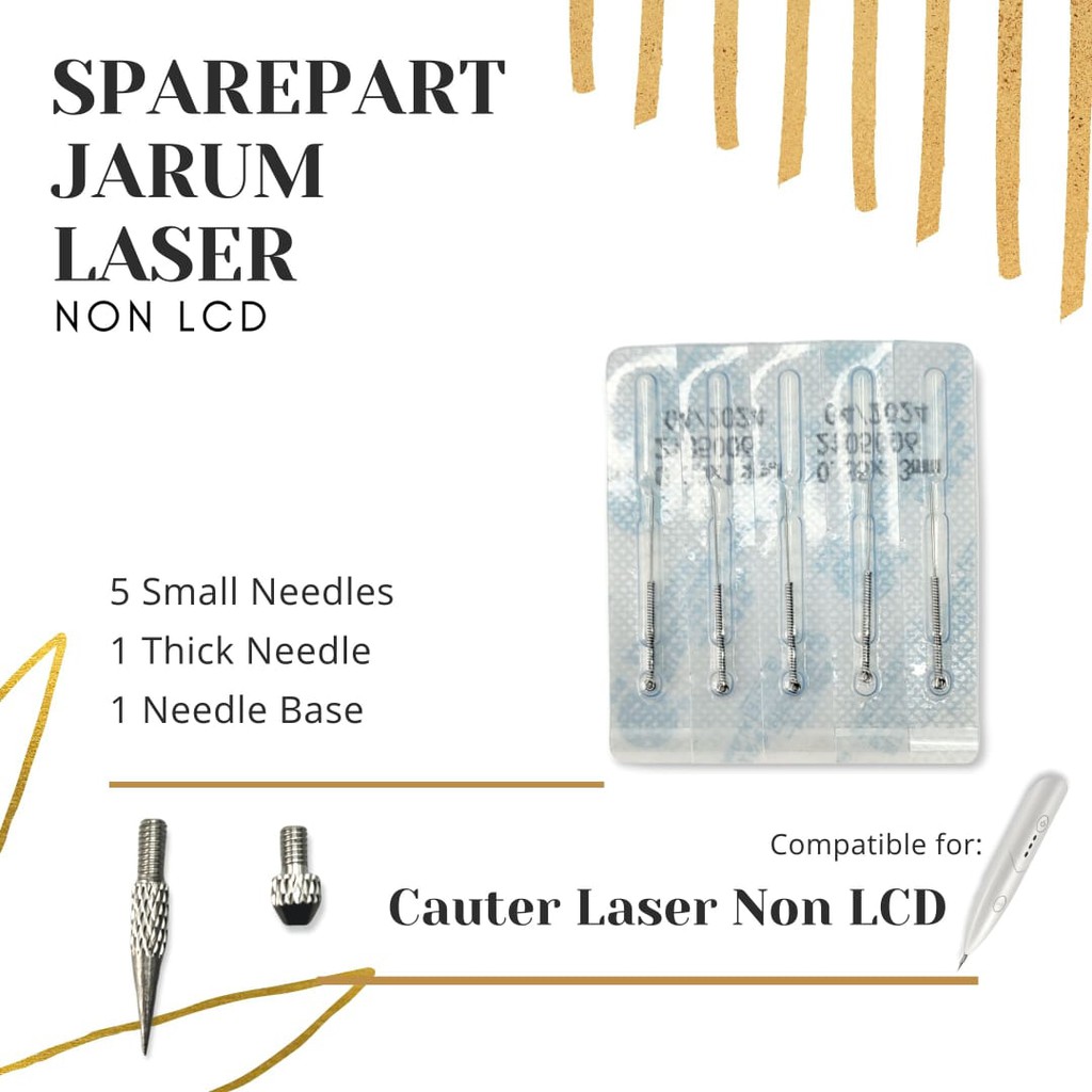 Needle jarum sparepart laser mole removal penghilang tato flek tai lalat kutil