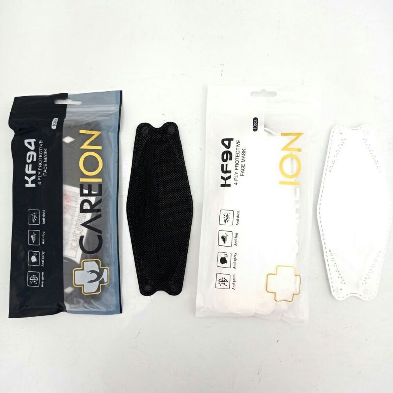 MASKER KF 94 CAREION HITAM DAN PUTIH
