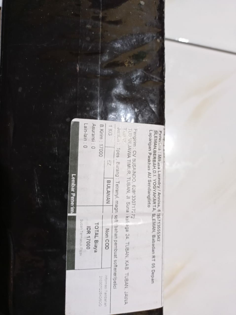 Tetranyl, Magnasoft (bahan Pembuat Softener/pelicin ) 1kg