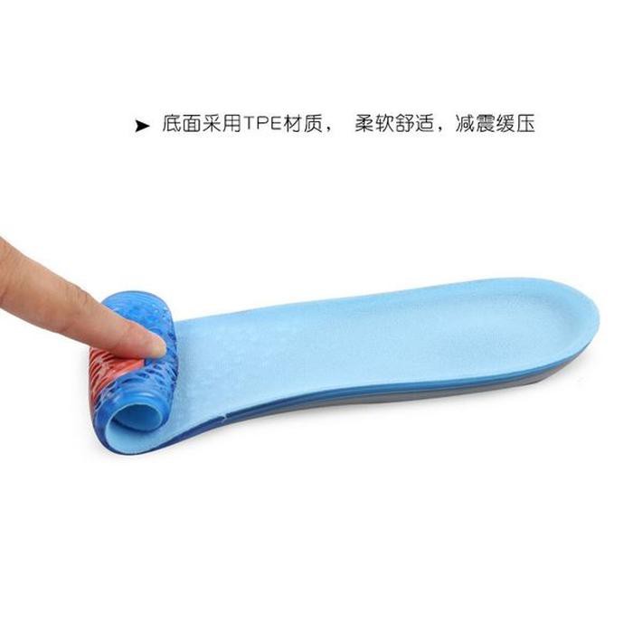 Insole Silikon Gel Breathable Lembut Shock Absorb Alas Kaki Silicone