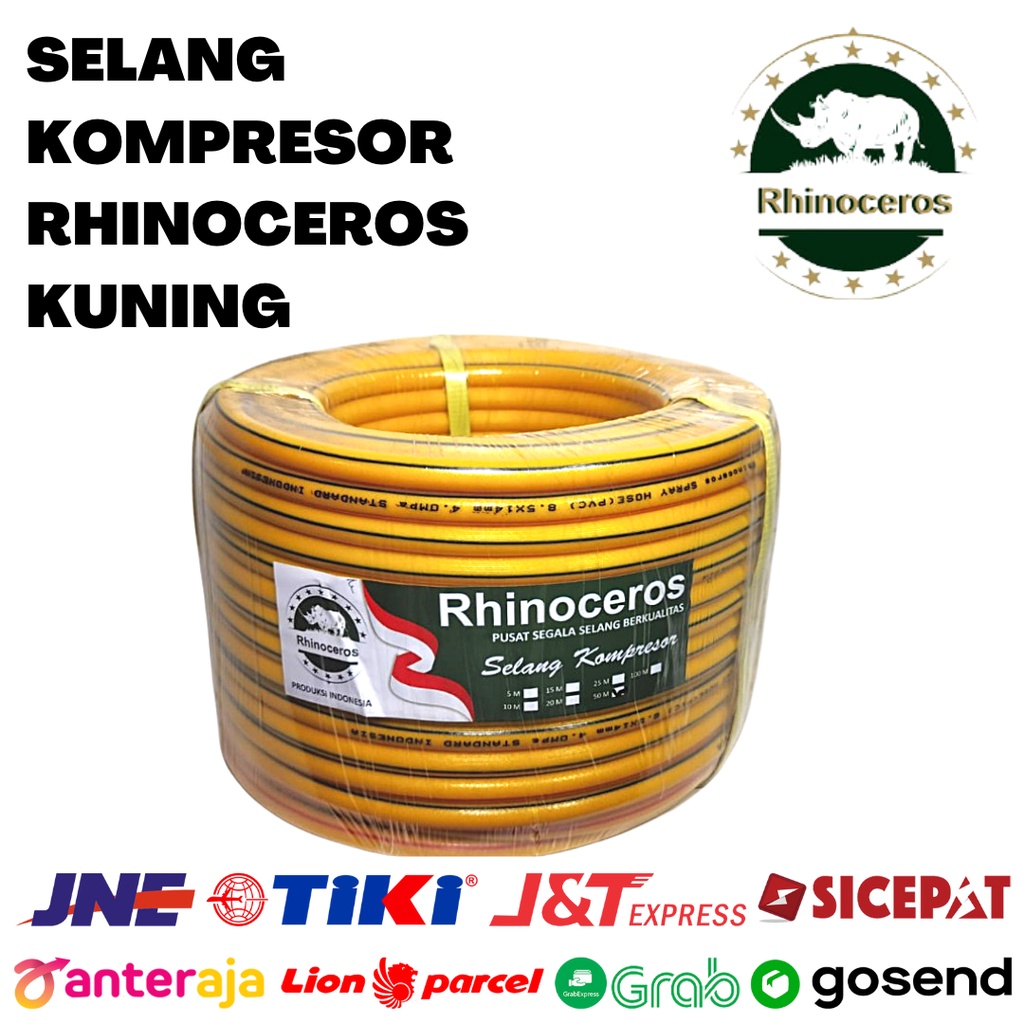 Selang Kompresor Kuning PERMETER RHINOCEROS Selang Angin Kompresor