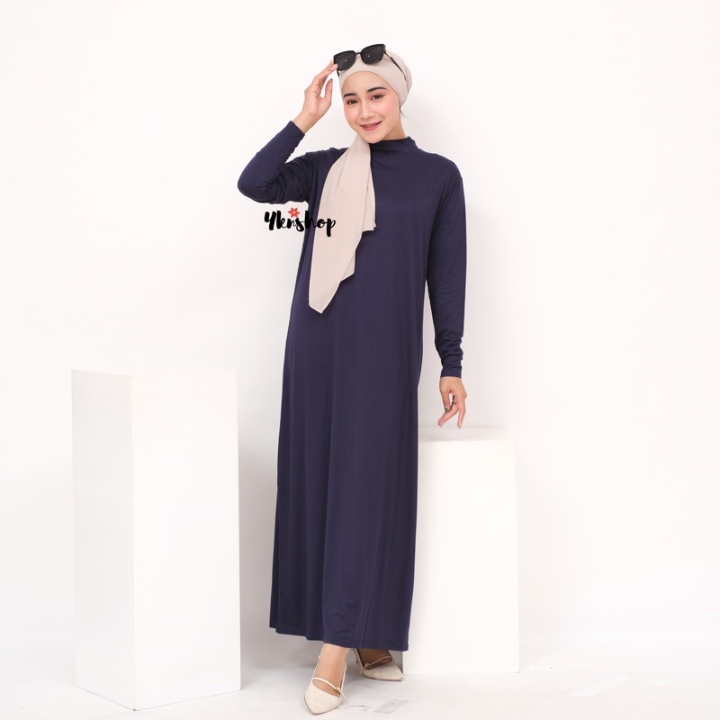 Manset Gamis Lengan Kerah Tinggi Bahan Kaos Rayon Super Adem/Inner Gamis Kaftan Abaya