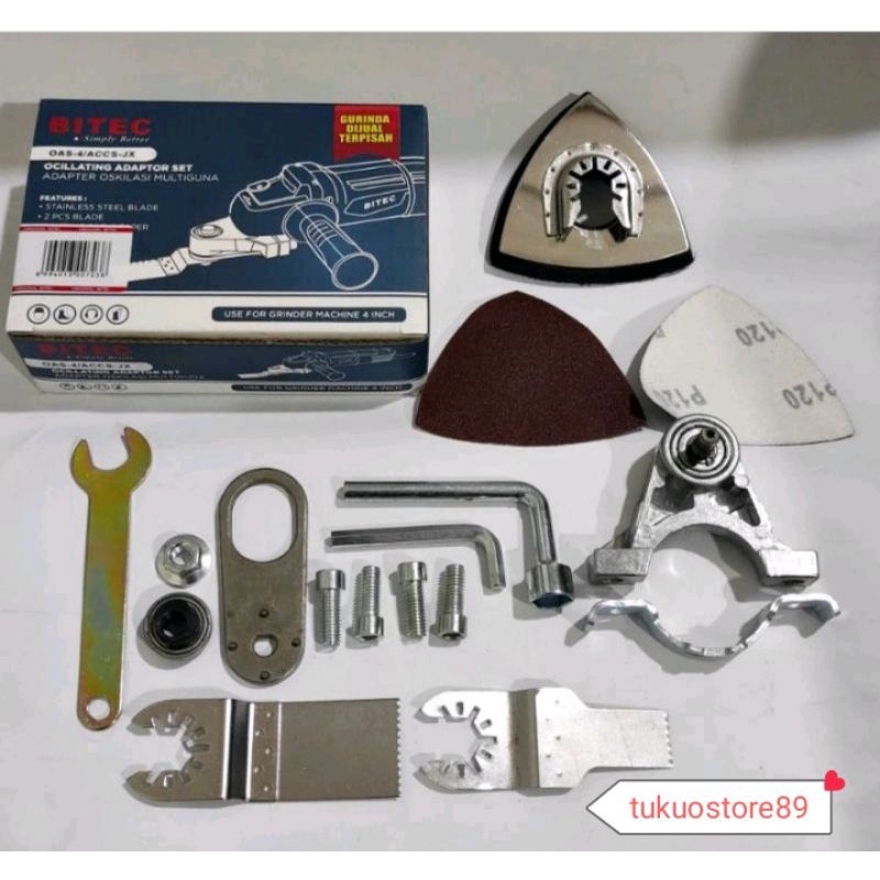 Adaptor Gerinda Oskilasi / Oscilating Tool Multi Cutting / konektor oskilasi mesin gerinda