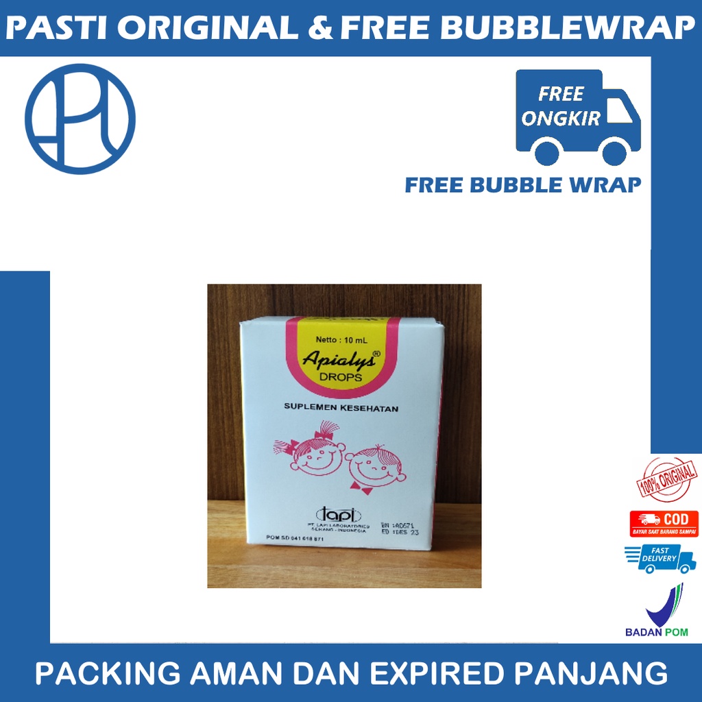 APIALYS DROP 10 ML SUPLEMEN MAKANAN BAYI VITAMIN MULTIVITAMIN ANAK LAPI