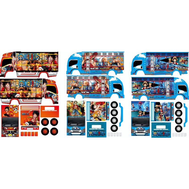 STIKER MINIATUR TRUCK #EDISI ONE PIECE