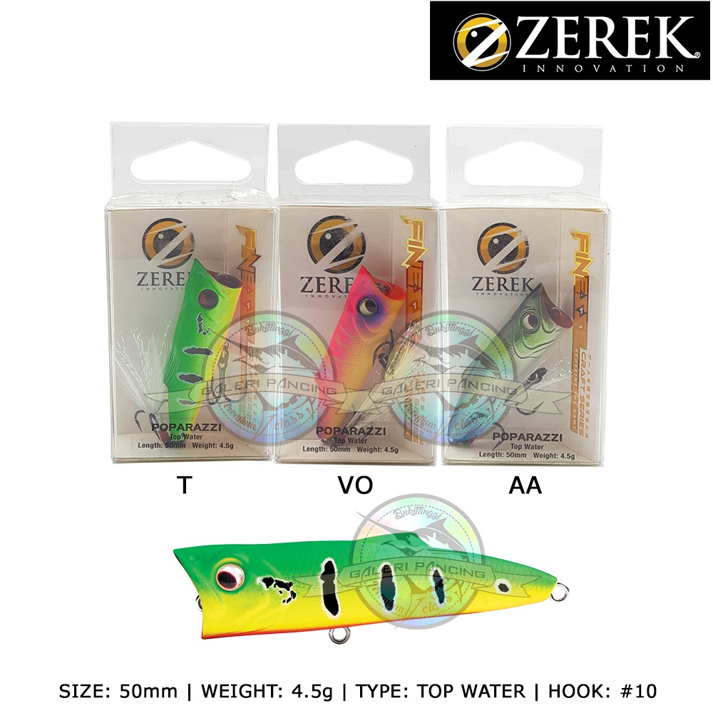 Umpan Pancing Zerek Poparazzi 50mm 4.5g