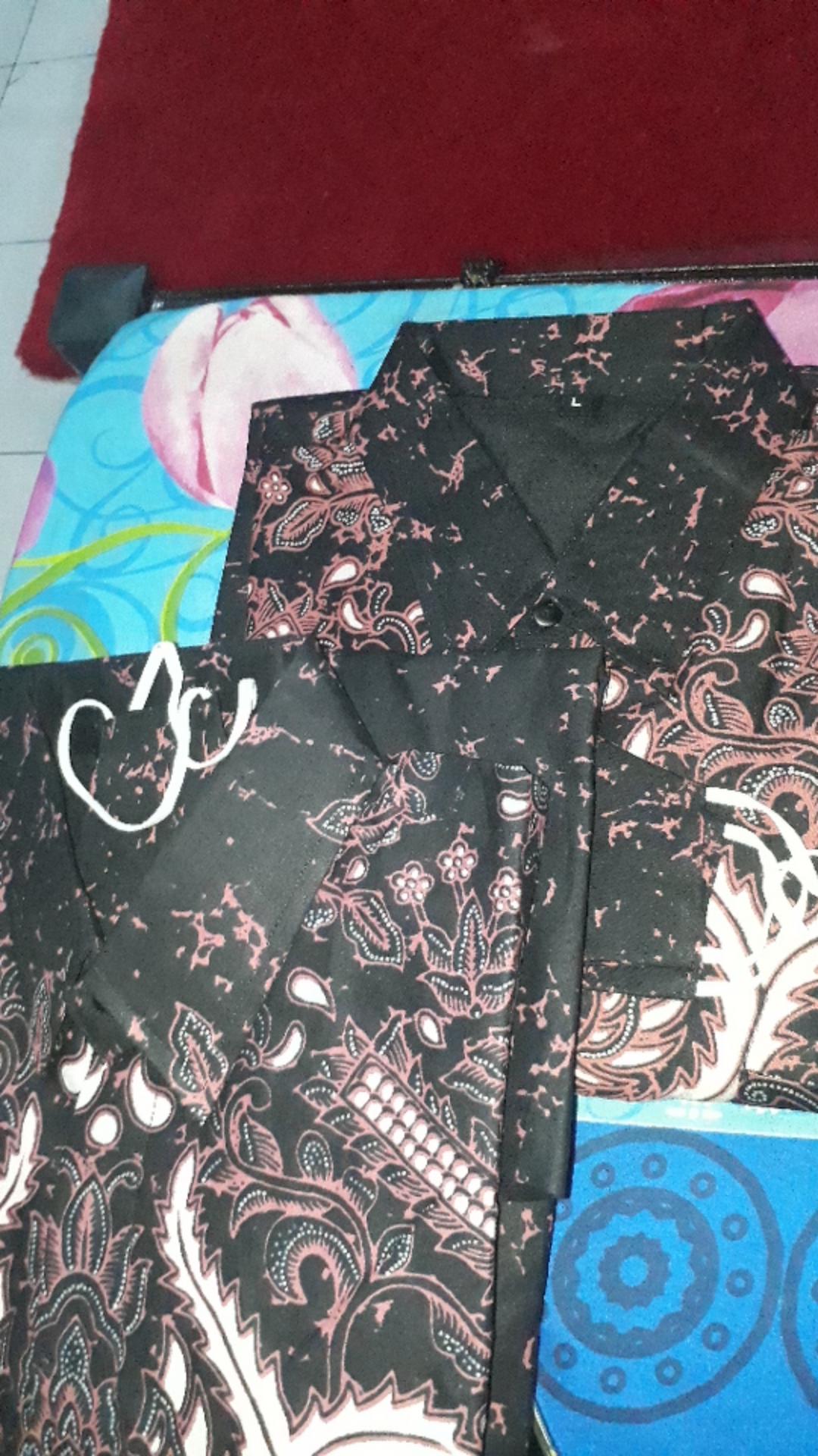Kemeja Batik Pria Ginandra Ungu Full Furing Reguler Fit