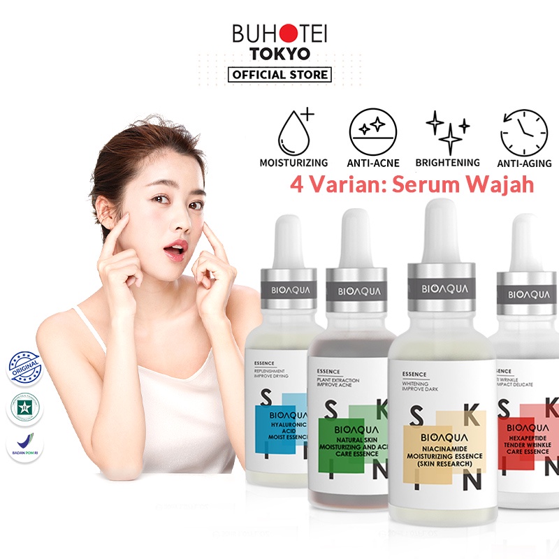 buhotei brightening serum niacinamide essence vitamin c   collagen   acne care   hyaluronic acid bpo