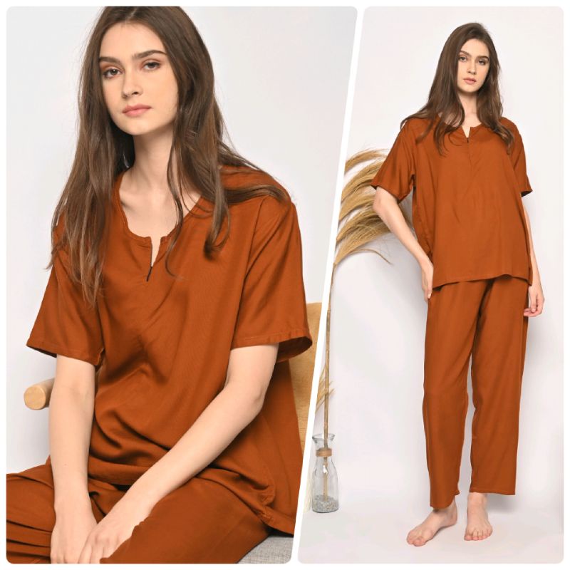 ONE SET PIYAMA RAYON-CPJ SLTG POLOS COCO