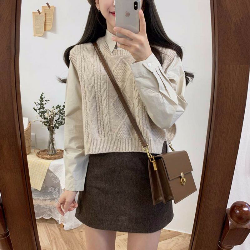 VEST ROMPI RAJUT TALI CABLE | ROMPI RAJUT CABLE PREMIUM