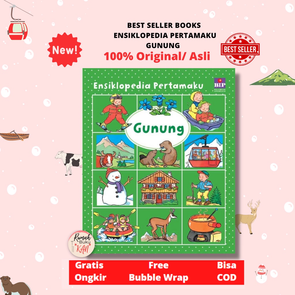 BUKU ENSIKLOPEDIA PERTAMAKU GUNUNG ORIGINAL BIP