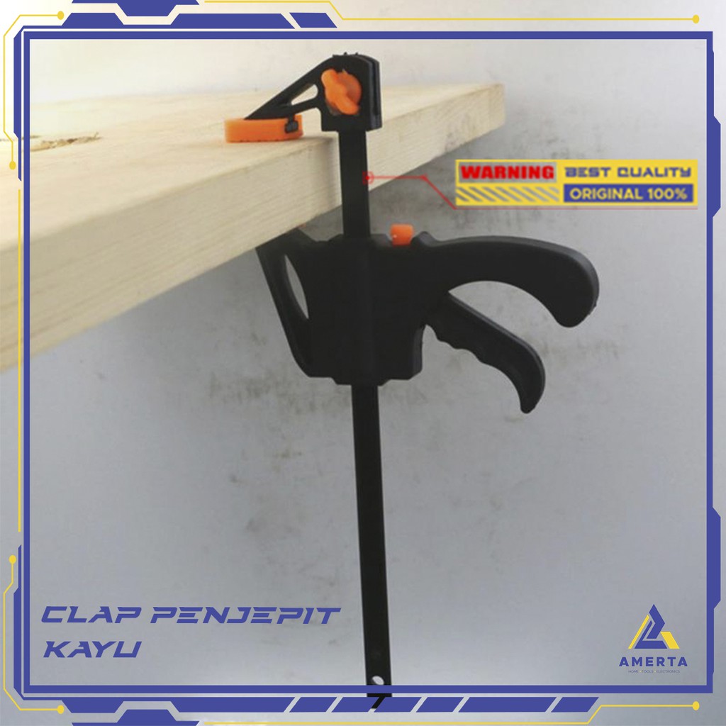 Klem F Kayu Quick Clamp F Kayu Wood /  Alat Penjepit Kayu