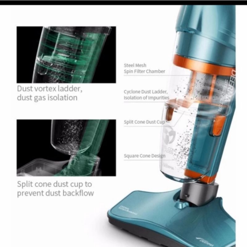 DEERMA DX300 Vacuum Cleaner 2 in 1 Handheld Vacuum