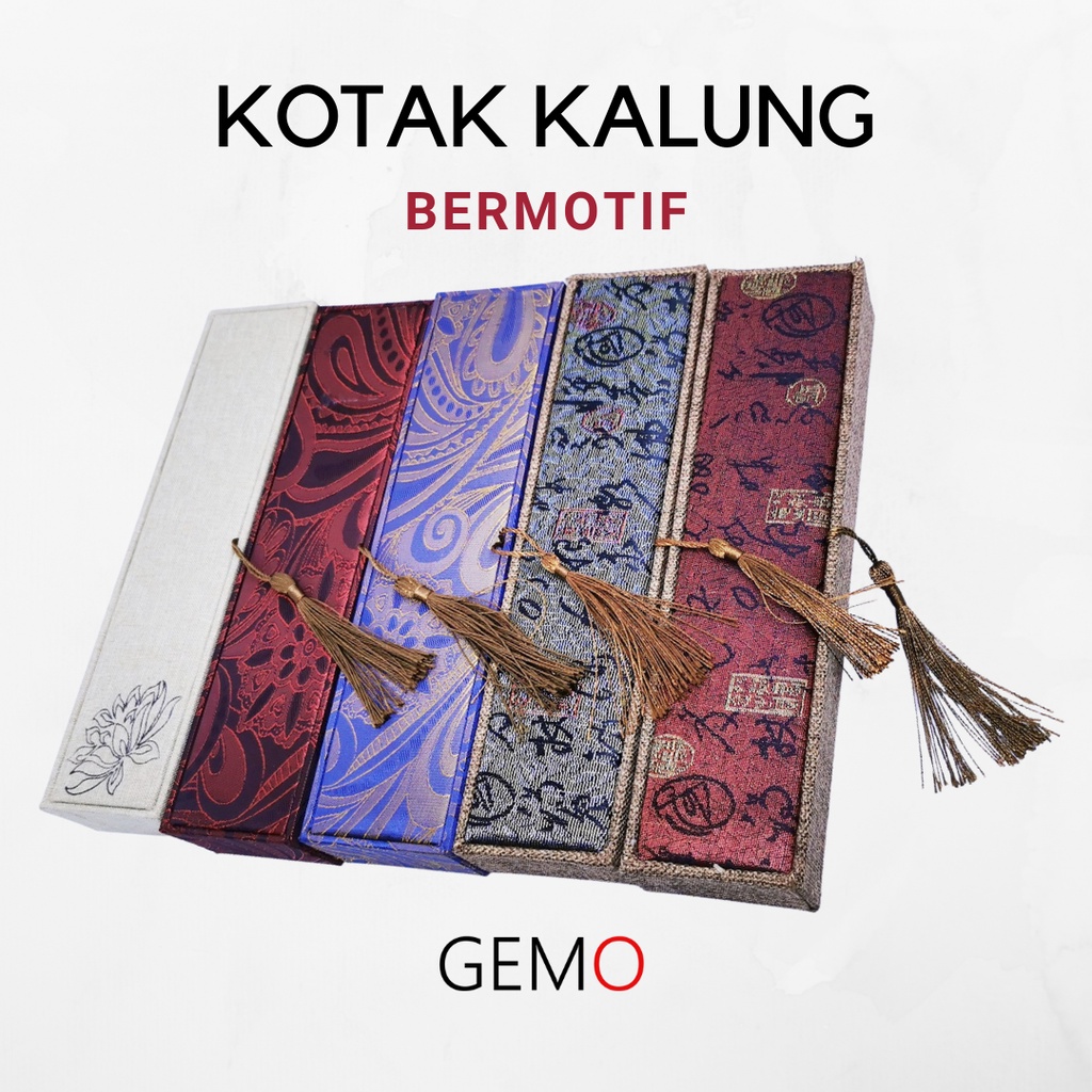 Kotak Kalung Koye Motif Tersedia Berbagai Warna Box Perhiasan Tempat Perhiasan Jewelry Murah Cocok Untuk Gift / Hadiah, Lamaran, Mahar Pernikahan, Hantaran Tunangan, Seserahan Pernikahan