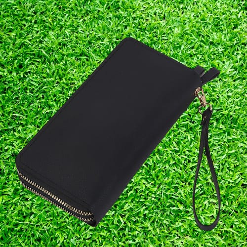 DOMPET WANITA 2 RESLETING PESTA IMPORT MURAH KULIT HITAM MUNICH WA333B5 PREMIUM KEKINIAN SLOT KARTU UANG BATAM KOREA