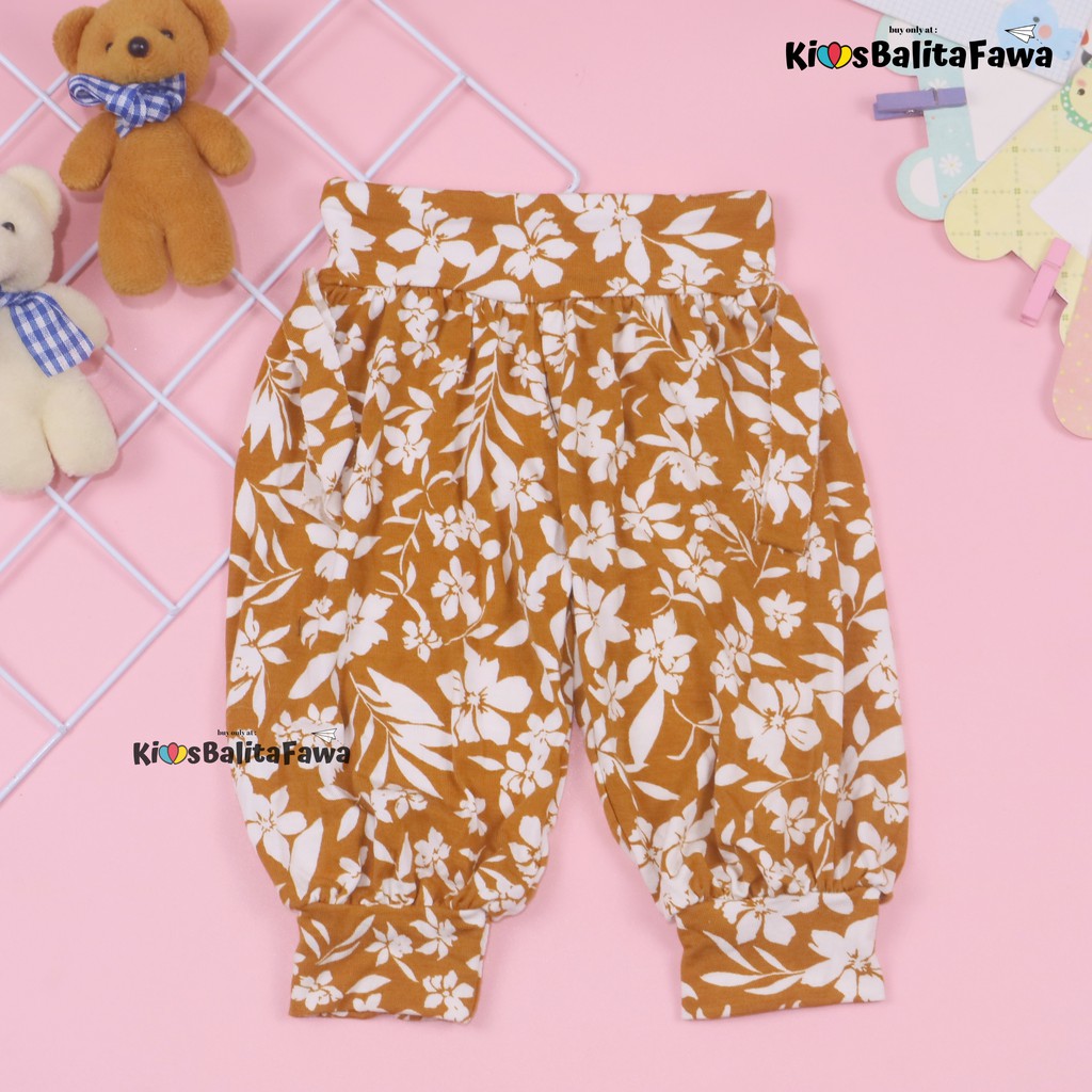 Aladin Carlissa Uk 1-2 Tahun / Celana Anak Cewek Murah Panjang Pants Harian Motif Lucu Bahan Adem