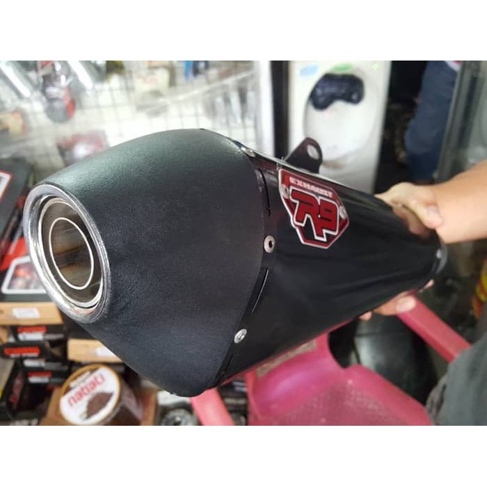 Knalpot Racing R9 type Assen Black