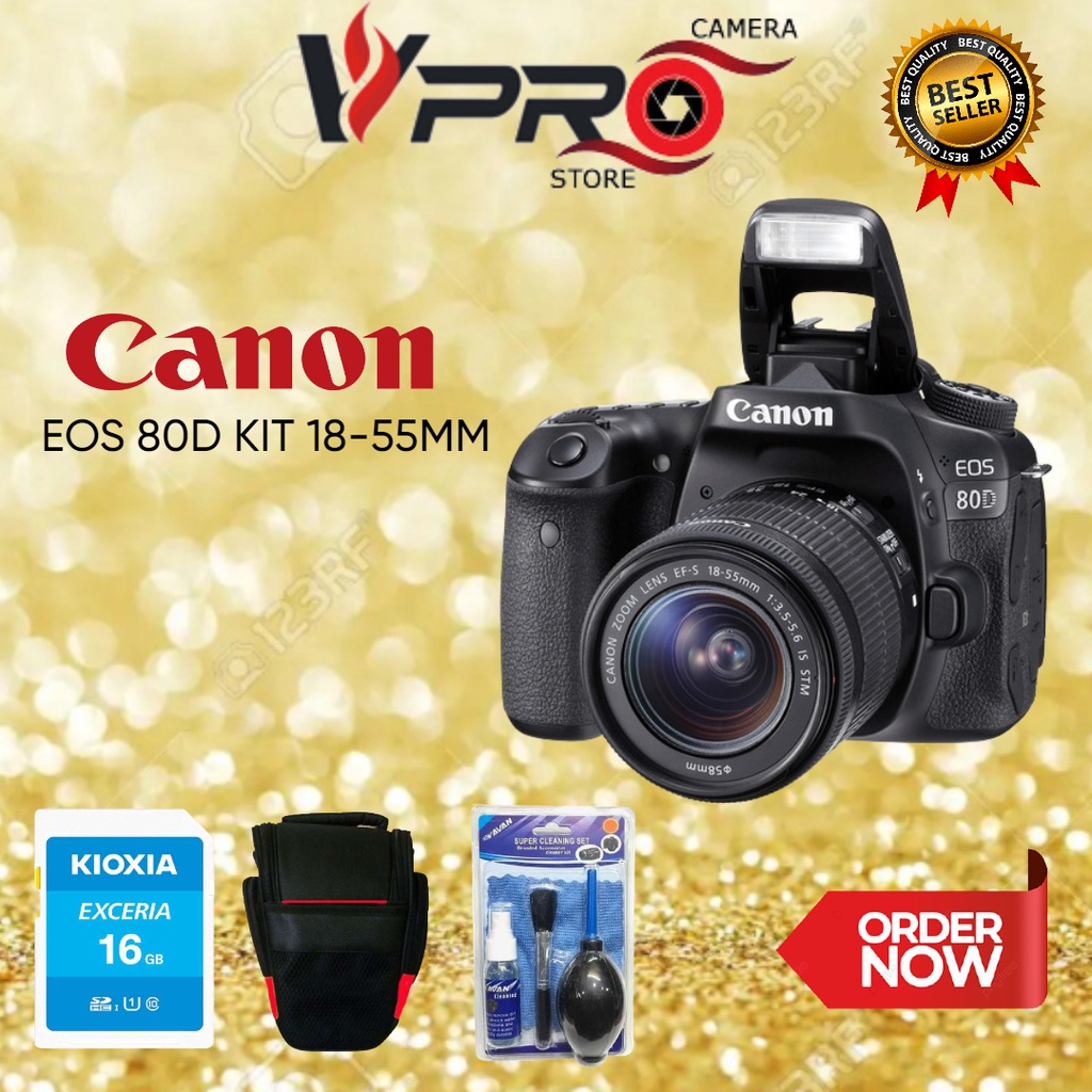 Canon EOS 80D Kit 18-55mm - Kamera canon eos 80d kit lens