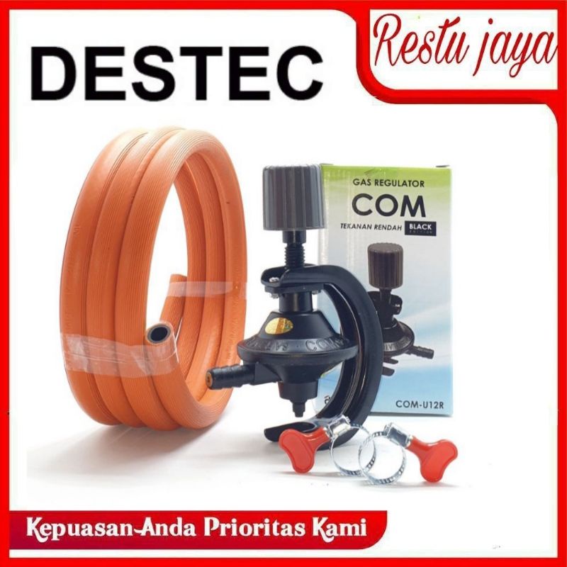 REGULATOR DESTEC COM-U12R NON METER + SELANG 2 LAPIS SNI