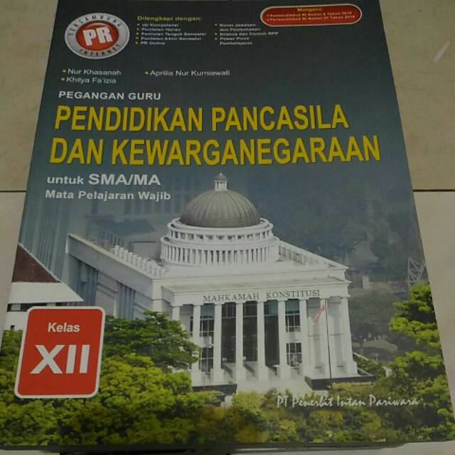 Buku PR PG PPKN kelas 12