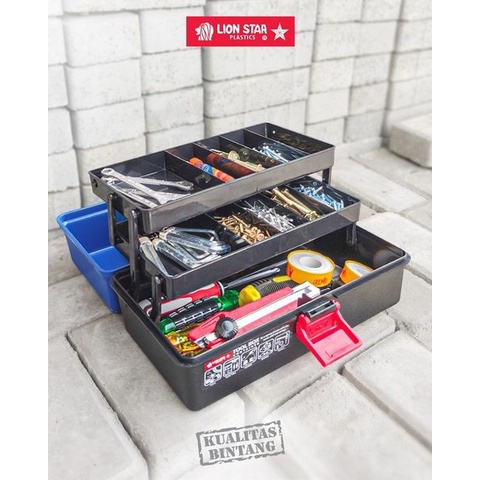 TOOL BOX JX-19 ToollBox 01 LION STAR tempat obeng peralatan bengkel dan bangunan