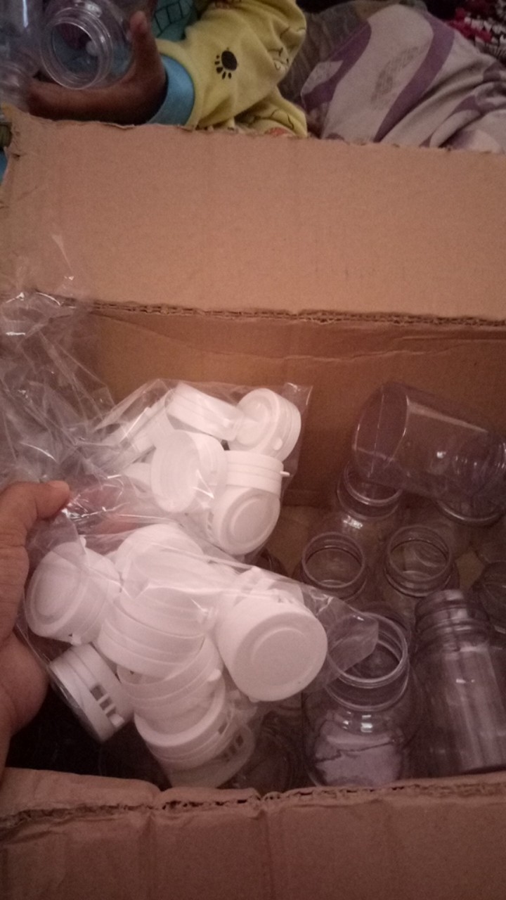 Botol Plastik Pvc / Botol Garlik / Botol Obat / Botol Kapsul Isi 60