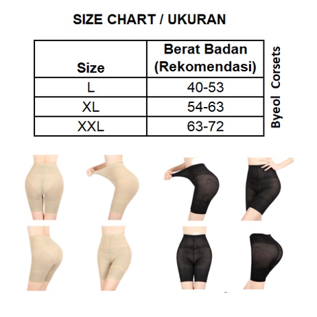 Byeol Corsets Korset Celana Contour Pants Leg Shaper Celana Pelangsing Perut dan Paha Celana Olahraga