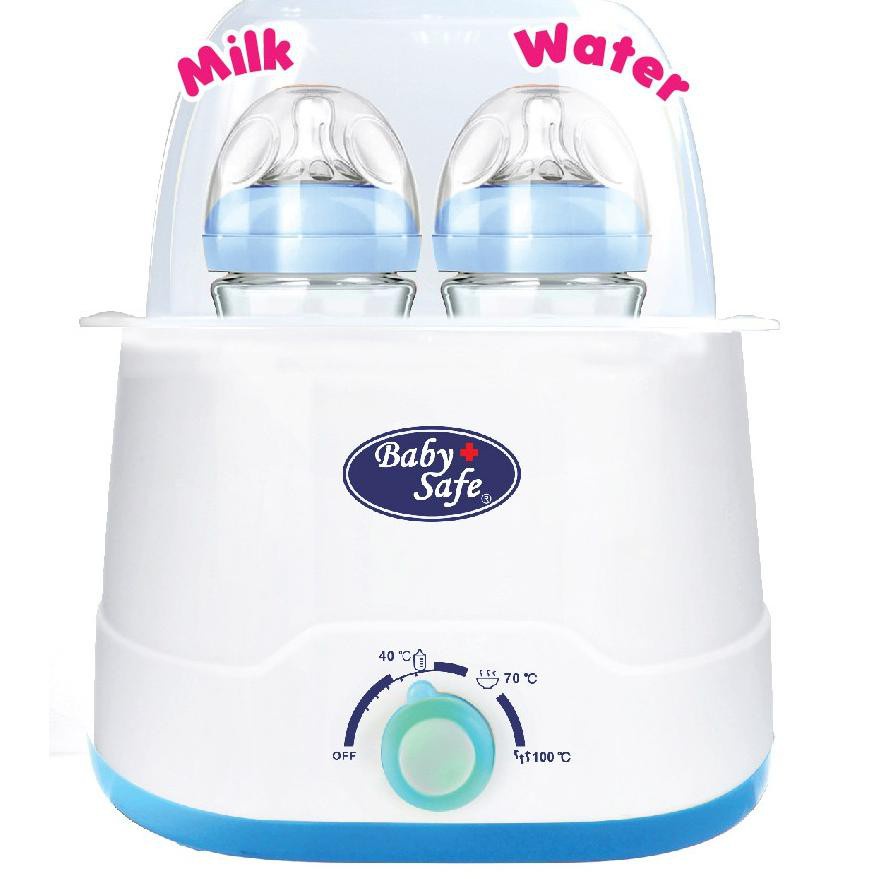 BABY SAFE-PEMANAS ASI 4IN1 TWIN BOTOL WARMER &amp; STERILIZER - PENGAHANGAT SUSU BABY SAFE