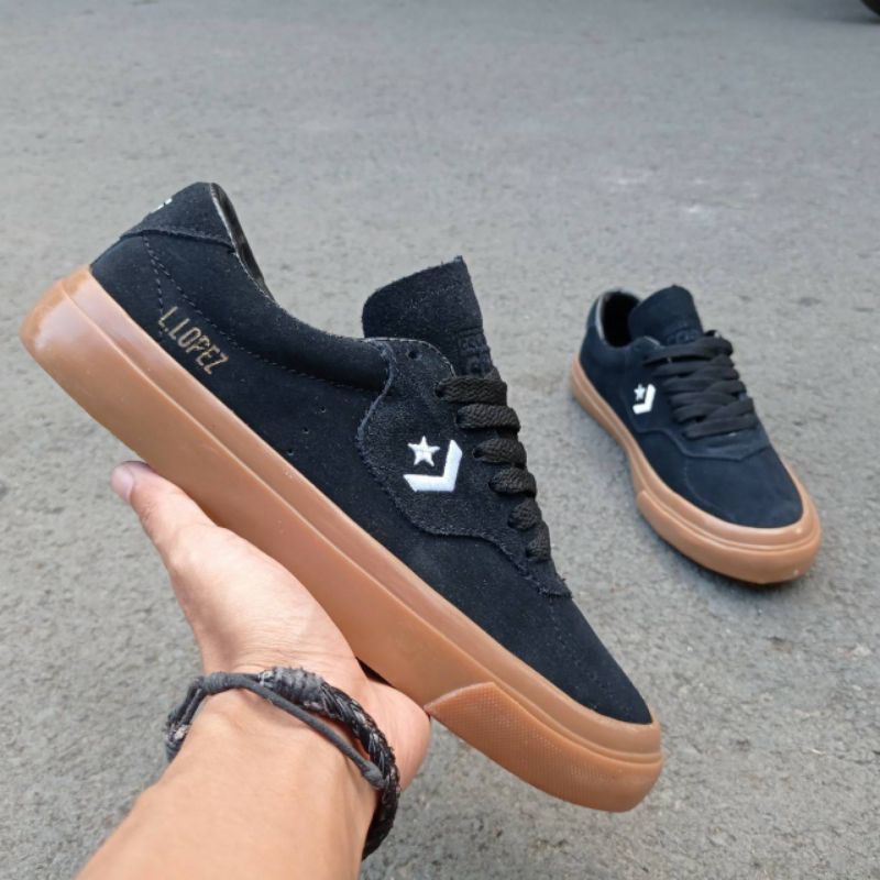 SEPATU CONVERSE CONS LOUIE LOPEZ PRO OX BLACK GUM