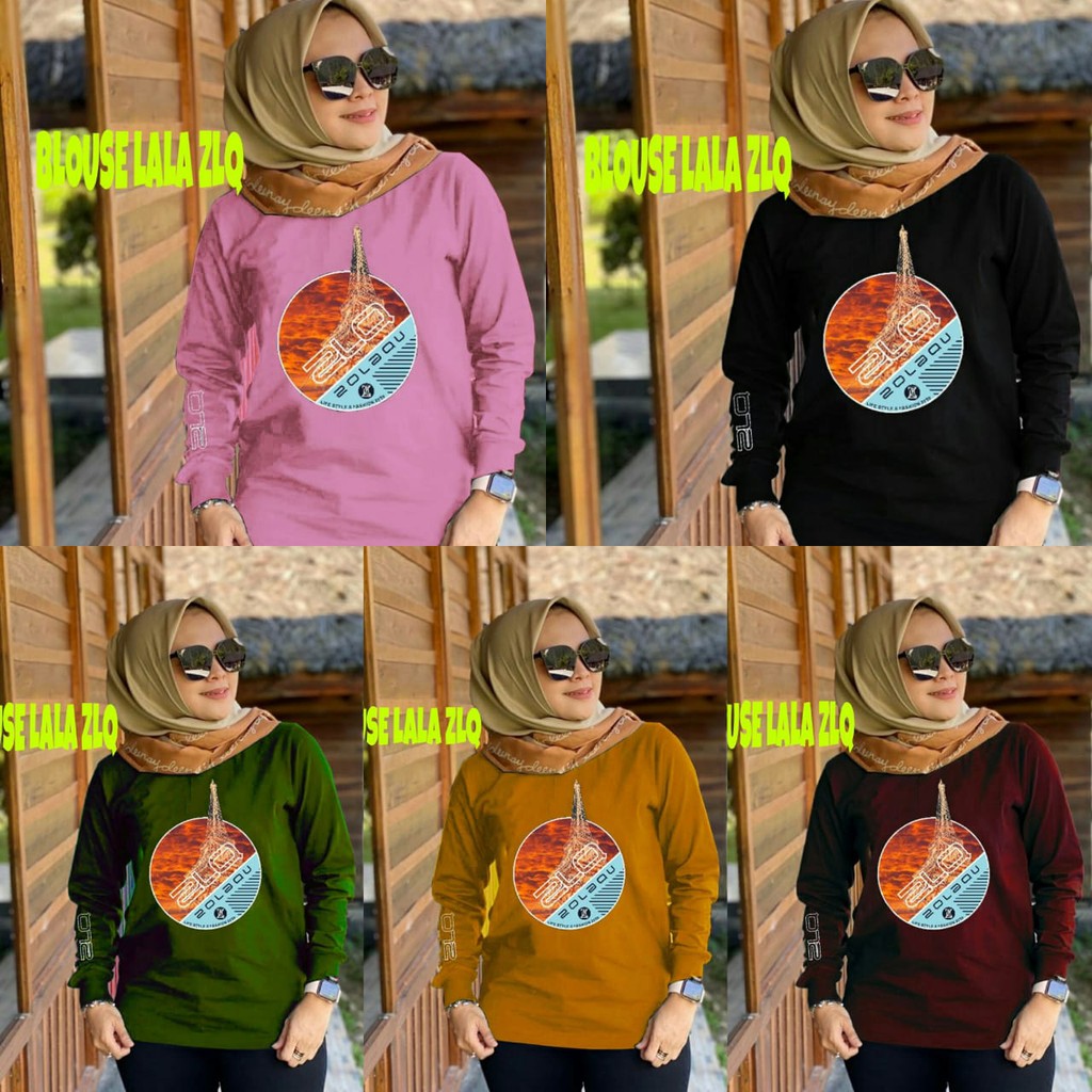 BLOUSE LALA ZLQ JUMBO / ATASAN WANITA SIZE XXL / BJU WANITA BIG SIZE