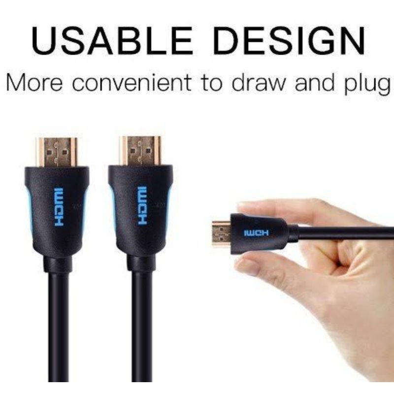 Vention M02 Kabel hdmi male to male 3 meter v2.0 Ultra HD 4K