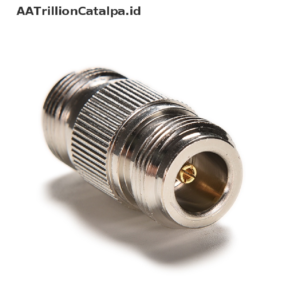 Adapter Konektor Coaxial RF Lurus Ganda Tipe N Female Jack Ke N Female