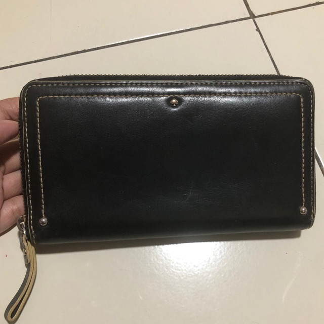 preloved kate spade authentic long wallet dompet asli original second kulit